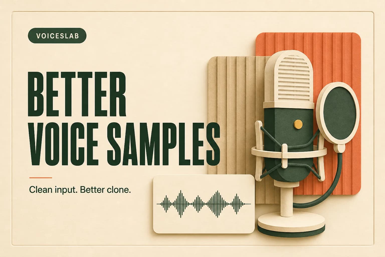 How to Record a Good Voice Sample for AI Cloning